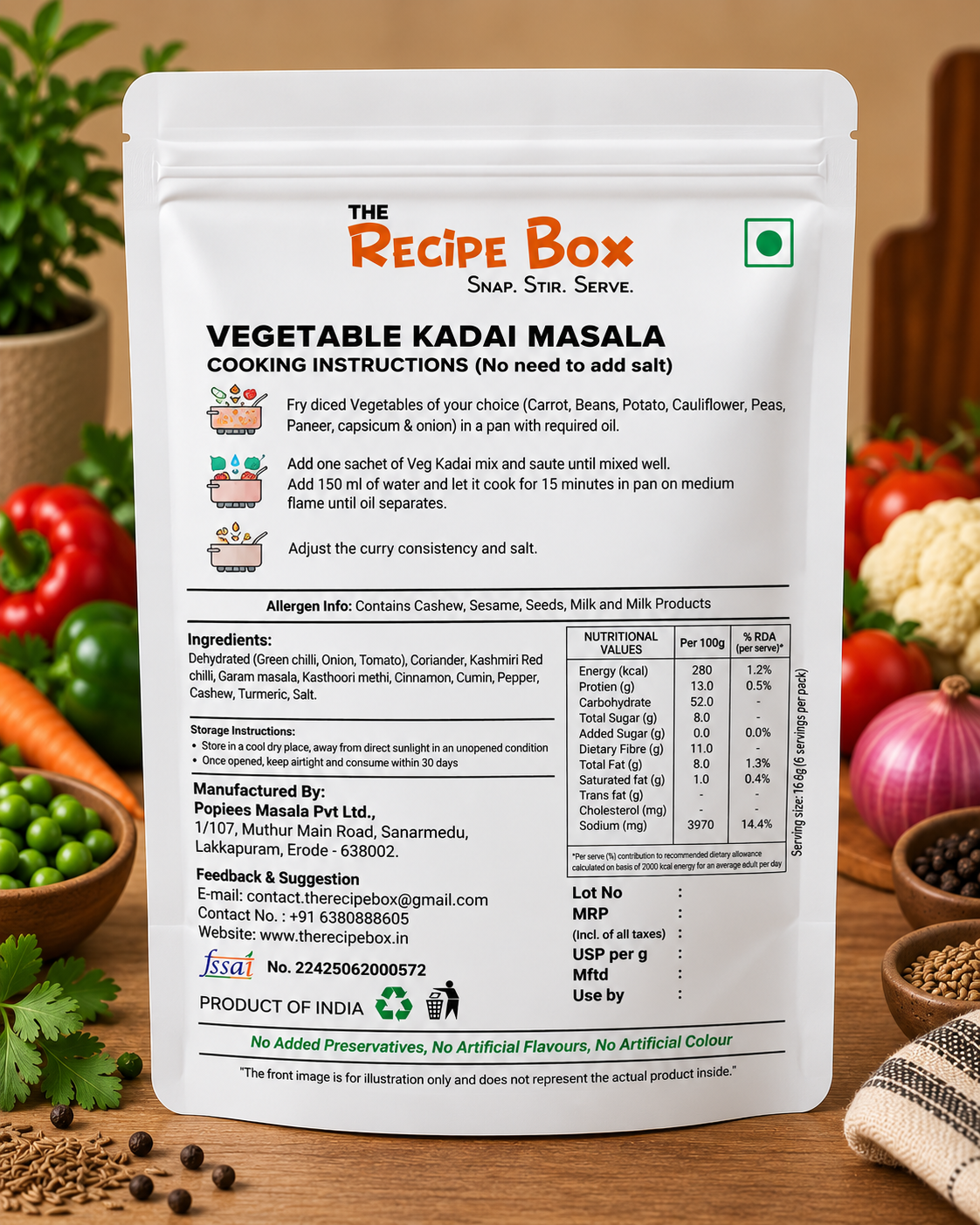 VEGETABLE KADAI MASALA