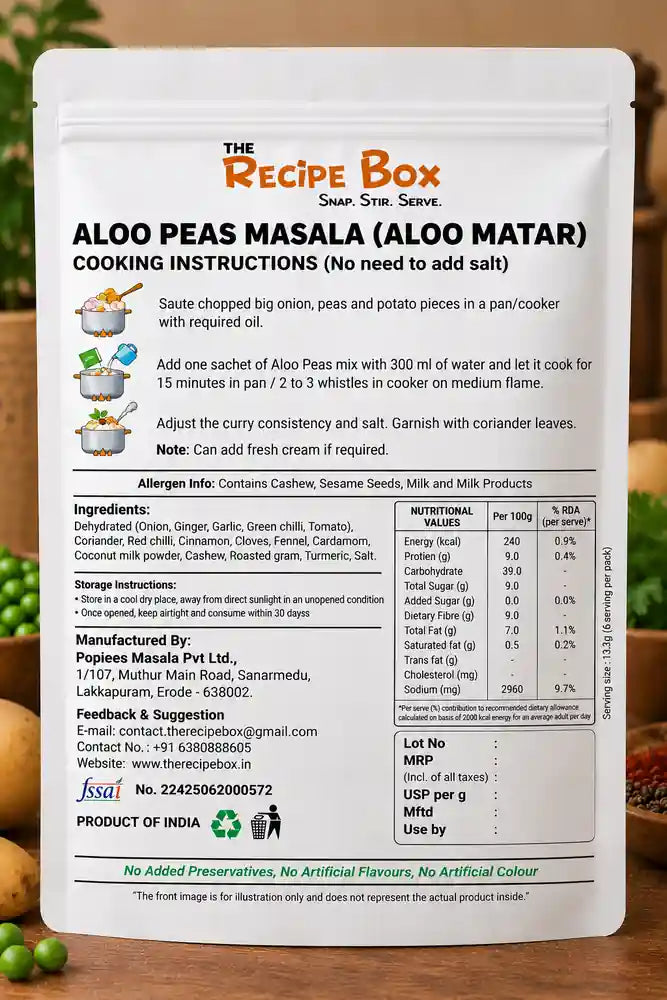 ALOO PEAS MASALA