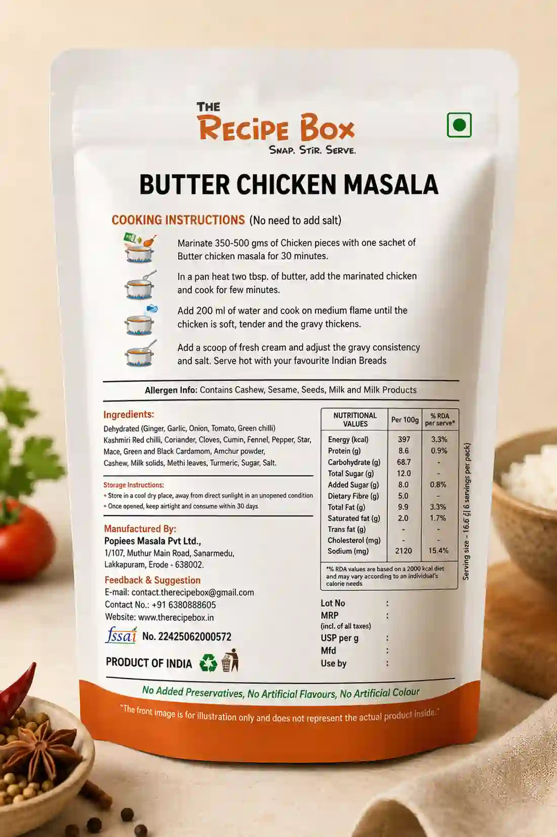 BUTTER CHICKEN MASALA