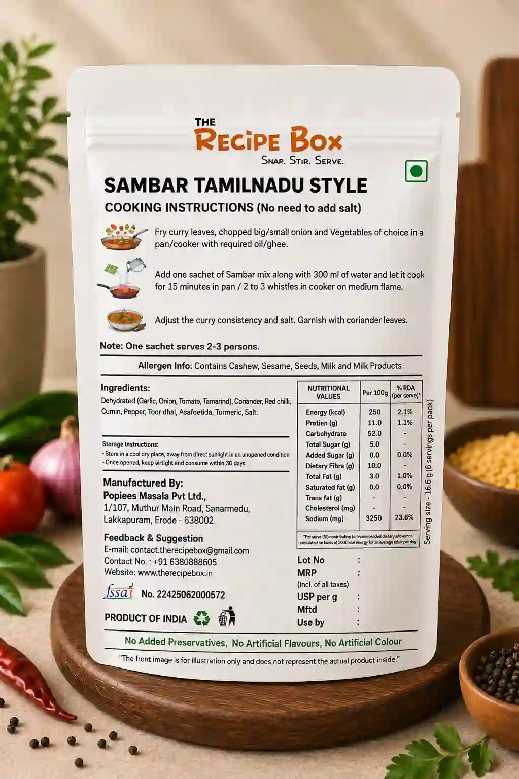 SAMBAR (TAMILNADU STYLE)